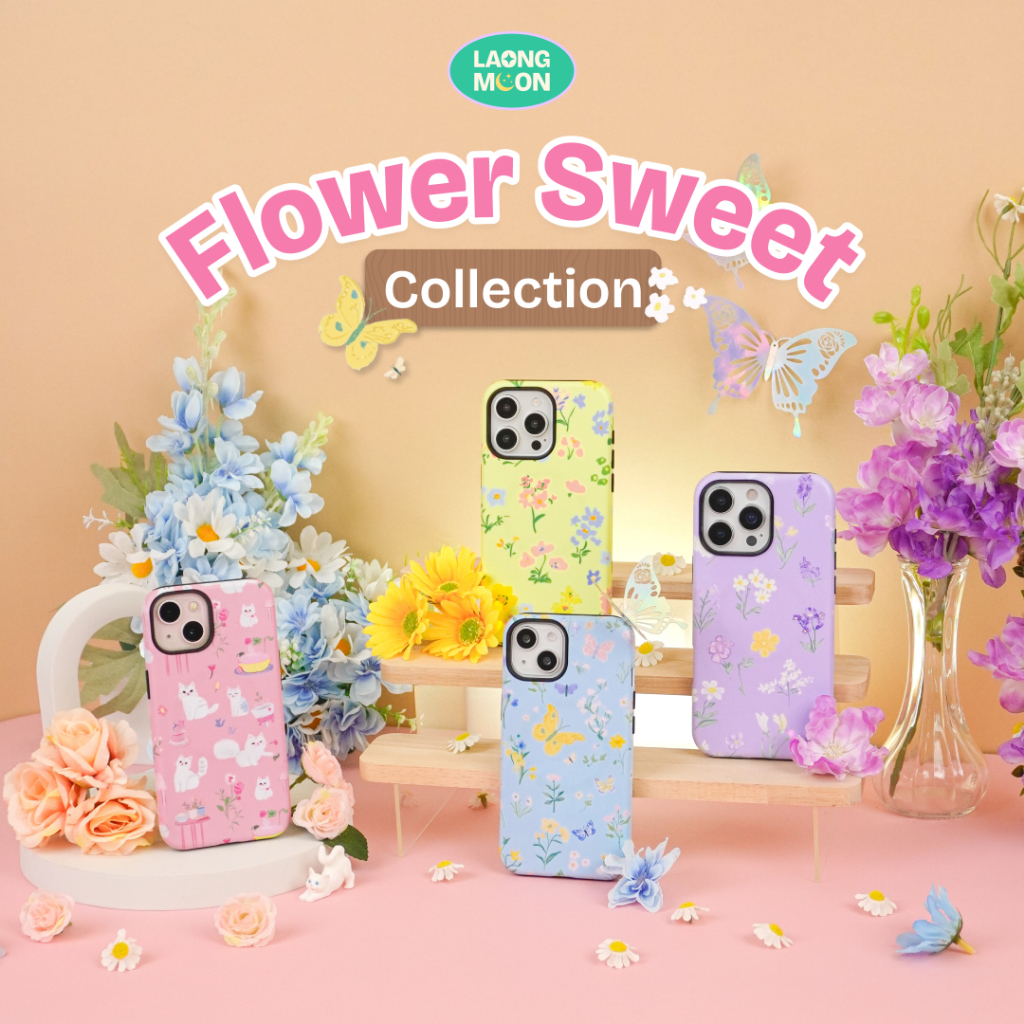 *จำนวนจำกัด หมดแล้วหมดเลย* เคสไอโฟน พิมพ์ลาย Flower Sweet Collection iPhone case