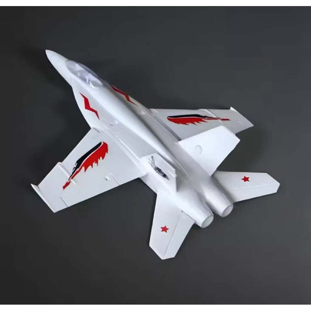 (สินค้าในไทย)เครื่องบินบังคับ EPO F18 ลำเปล่า พร้อมอุปกรณ์และชุดล้อ