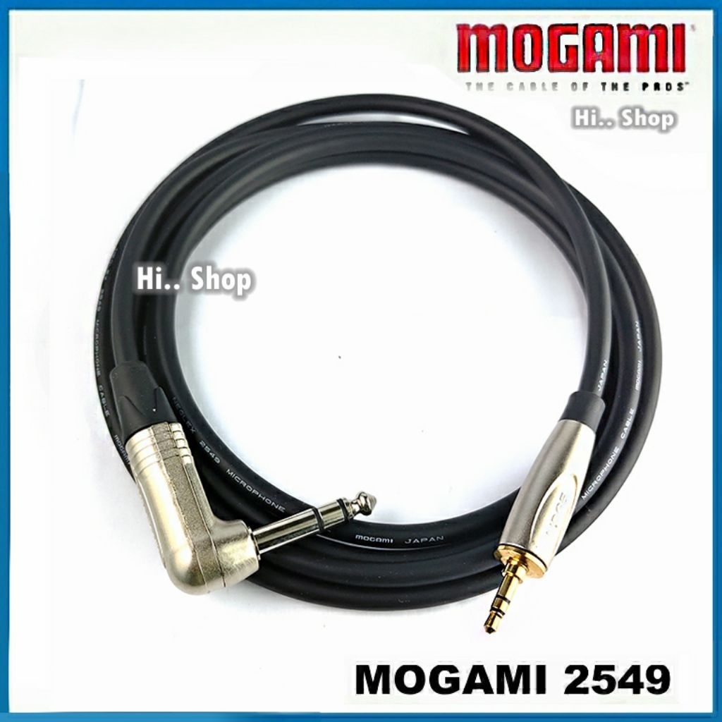 สาย MOGAMI 2549 TRS 3.5M-TRS 6.35(งอ)  /หัว Lidge