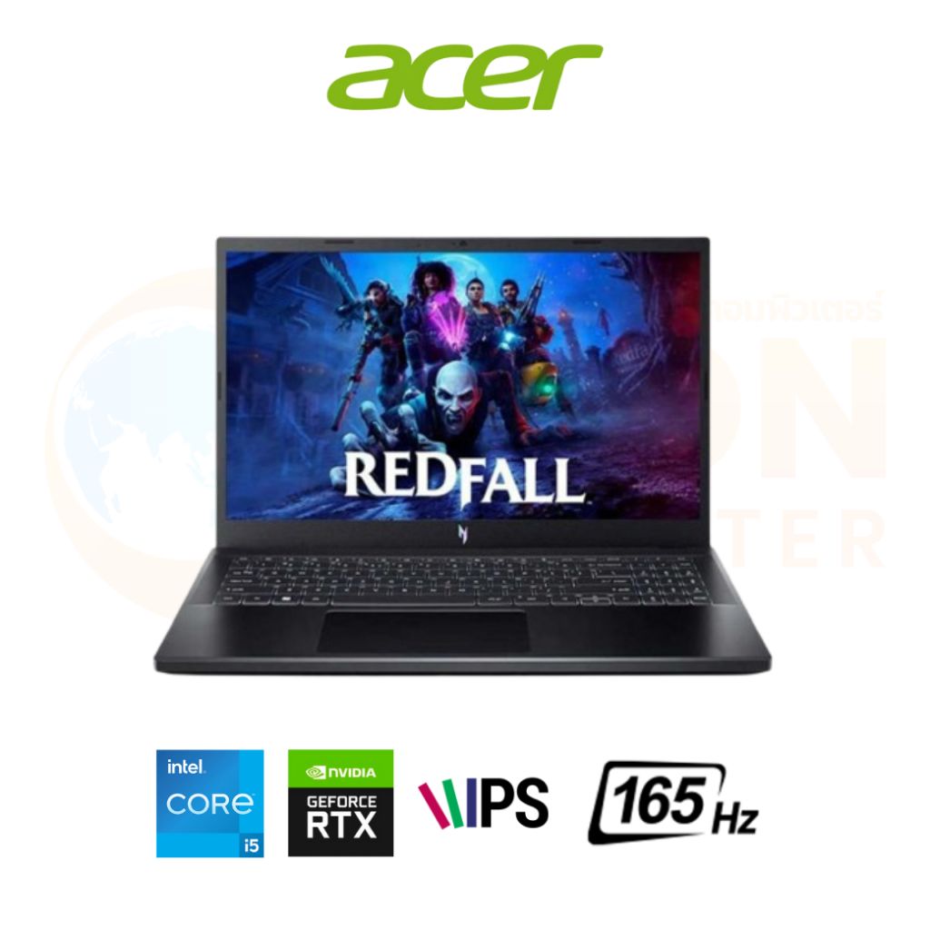 ACER NITRO V 15 ANV15-51-56QE NOTEBOOK (โน้ตบุ๊ค) INTEL CORE I5-13420H/ RTX 4060 /16 GB /512GB /WIN1