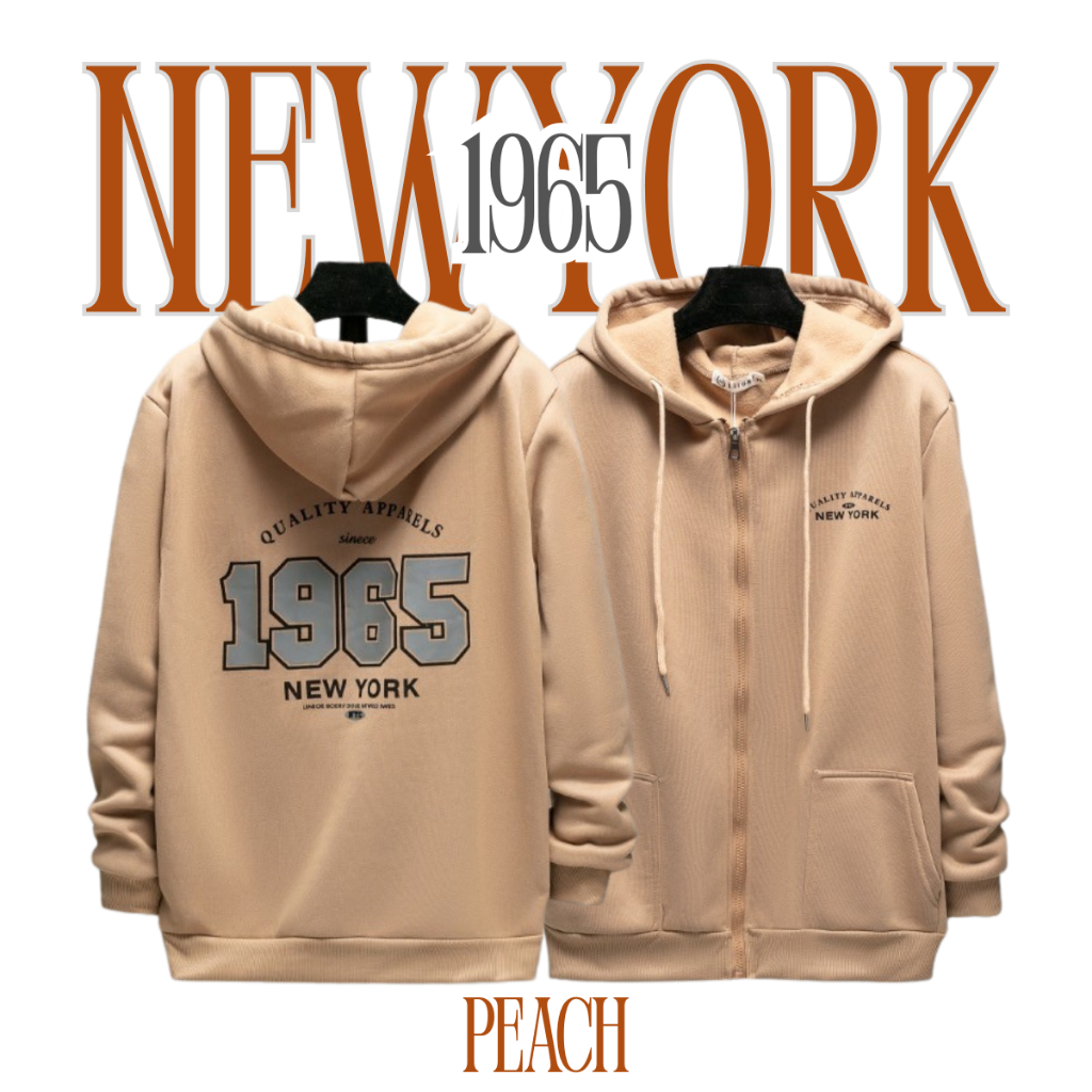 porsche ส่งไว 24 ชม.➡️(NYC 1965 newyork)เสื้อแจ็คเก็ตกันหนาวแขนยาวผ้านิ่มใส่สบายสกรีนสุดเท่วัยรุ่นนิยมมาก