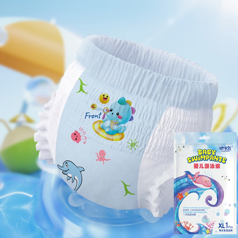 ผ้าอ้อมว่ายน้ำทารก ใช้แล้วทิ้ง ไม่รั่วซึม 100%  สำหรับสระเด็กเล็ก 0-3 ขวบ 1pcs