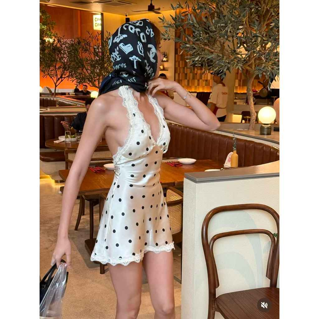 Dot Noir  Dress👗🖤 [พร้อมส่งในไทย]