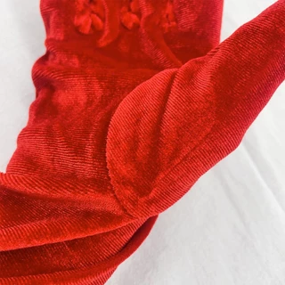 ถุงมือยาวผ้ากำมะหยี่53ซม.