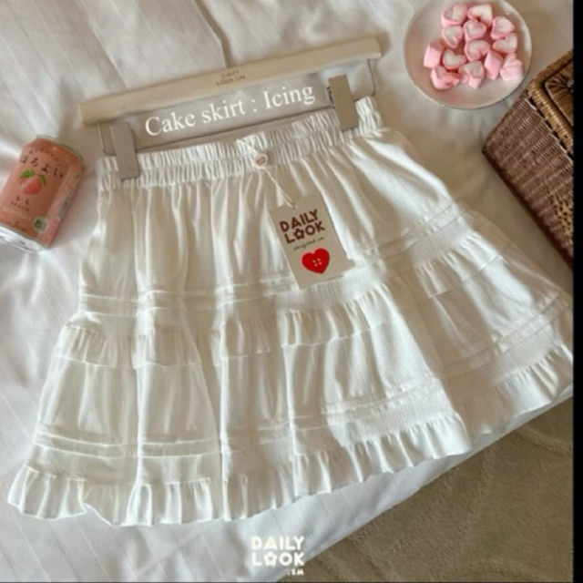 💕ส่งต่อกระโปรงDailylook.smกระโปรงสั้นมีระบาย
