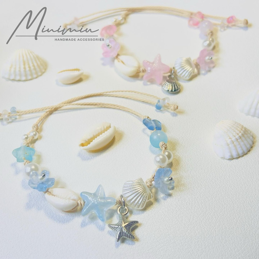 Ocean Bloom Cord Bracelet : ดอกไม้แห่งท้องทะเล