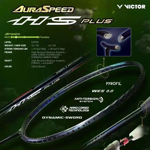 🚀ไม้ของระดับโลก🚀VICTOR ARS-HS PLUS C Hypersonic Plus🏸ไม้แบดพลังความเร็ว✨