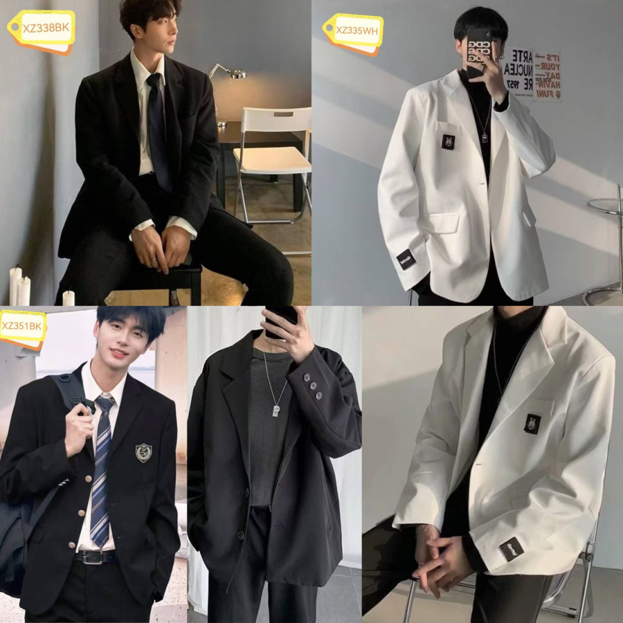 ชุดสูทผู้ชาย เสื้อเบลเซอร์ ผู้ชาย เกาหลี ใส่ได้ทั้งชายและหญิง สูท สไตล์เกาหลี ✨
