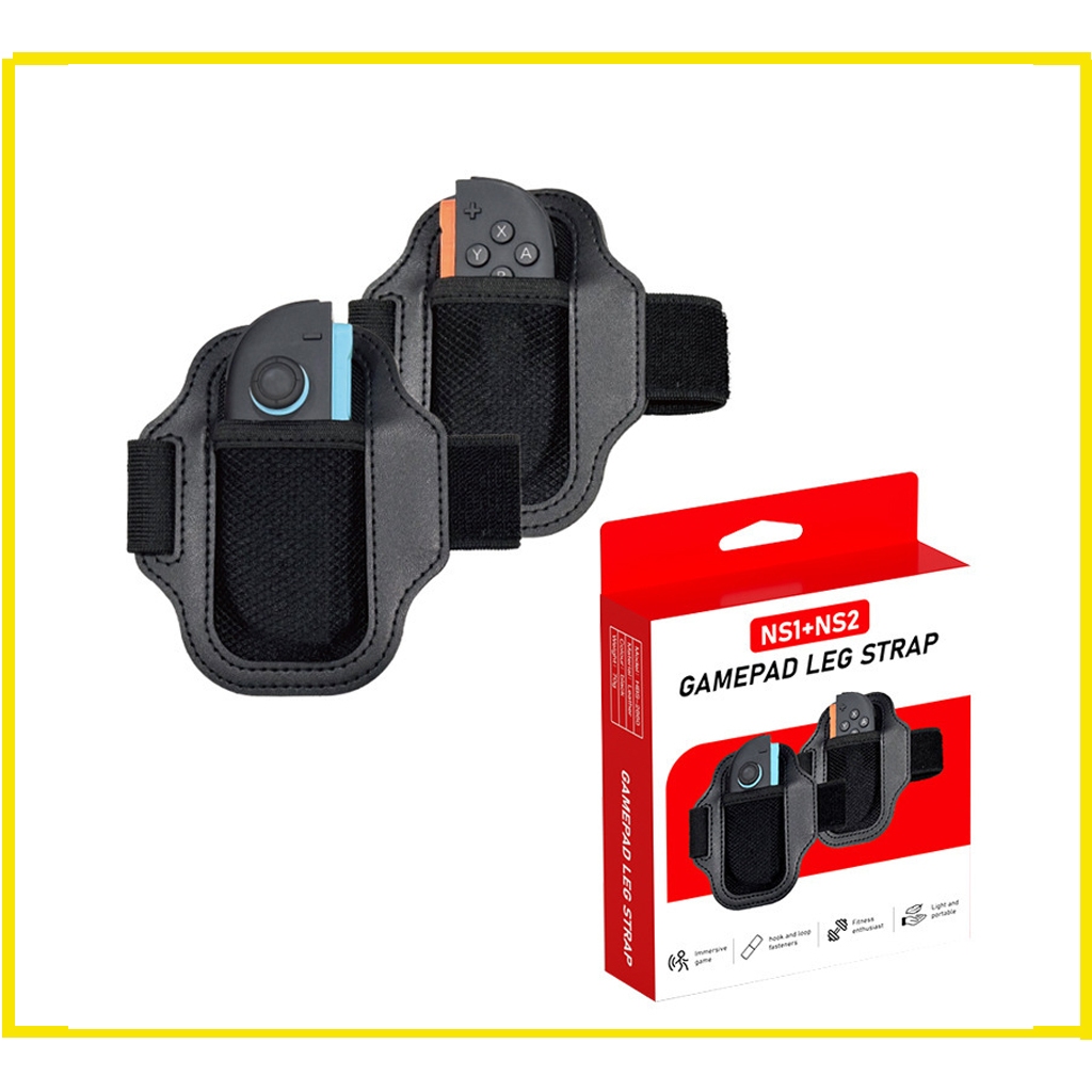 Switch2/ Switch1 /oled สายรัดขาแบบจับซ้ายและขวา สายรัดขาแบบยืดหยุ่น Leg Strap Compatible   สายรัดขา 2 ชิ้น ราคา ถูกที่สุด ดีลบีเคเค รูปภาพหลัก