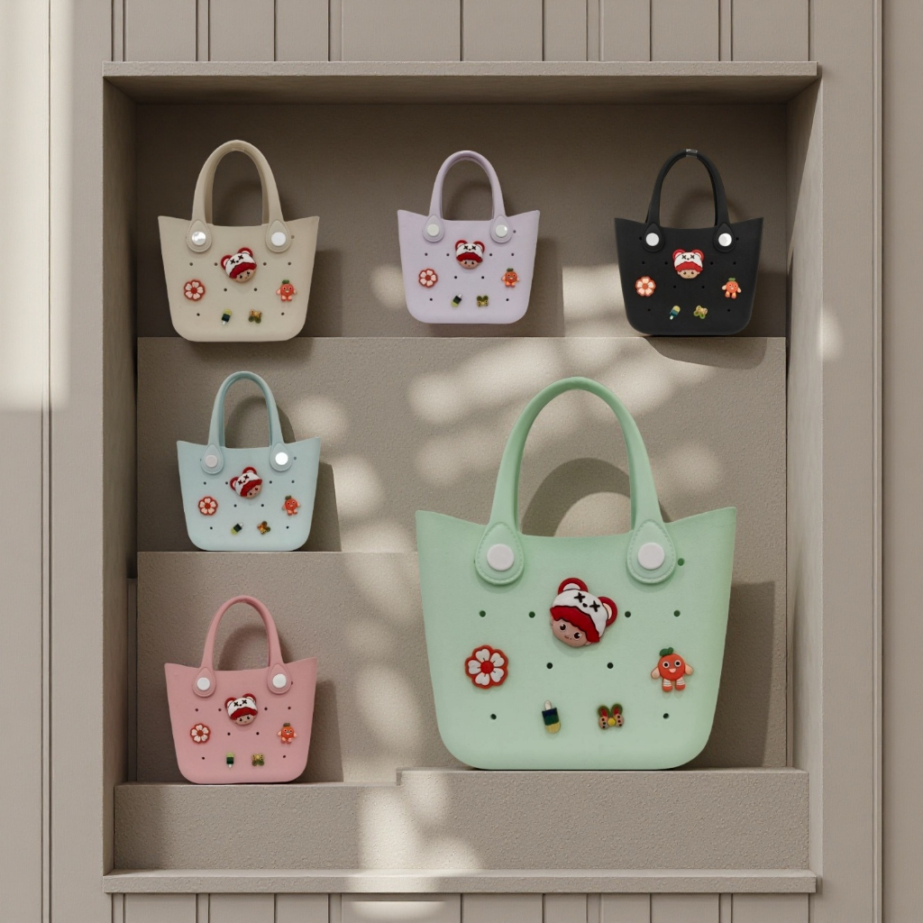 2025 ระเบิดกระเป๋า EVA แฟชั่นถ้ำป้องกันกะลาสีถือกระเป๋าชายหาด DIY สร้างสรรค์เฉพาะกลุ่ม