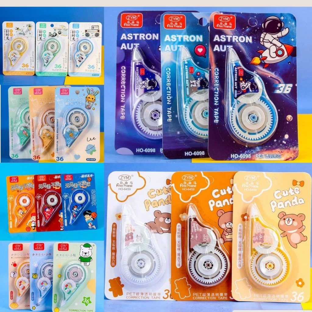 [พร้อมส่งจากไทย 12 และ 24 ชิ้น] ZYM เทปลบคำผิด เทปลบปากกา ลิขวิด เทปลบคำผิดยกโหล No. 36