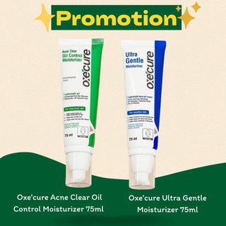 NEW LOT (EXP.08/2027) Oxe'cure Ultra Gentle Moisturizer 75 ml./ Oxe'cure Acne Clear Oil Control Moisturizer  75ml.