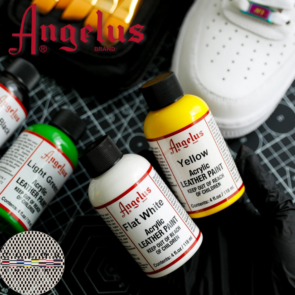 Angelus paint 4 OZ สีอคิลิคทาหนัง ผ้า ขวดใหญ่คุ้มกว่า!! made in usa 🇺🇸