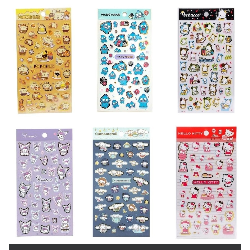พร้อมส่ง // สติ๊กเกอร์ลายการ์ตูน ซานริโอ้ ดิสนี่ย์ ชินจัง โปเกม่อน Sticker Sanrio ลิขสิทธิ์แท้ จากญี่ปุ่น