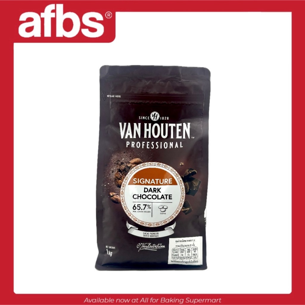 AFBS Vanhouten Dark Choc 65.7% 1 kg. #1109524