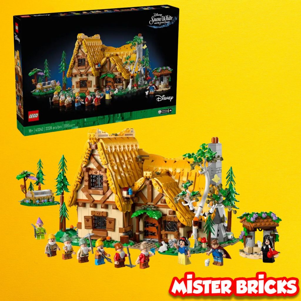 LEGO® Disney™ Snow White and the Seven Dwarfs' Cottage (43242) - Enchanting Fairy Tale Building Set