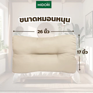 MIDORI Home หมอนหนุนสุขภาพ Neck support 17x26 นิ้ว