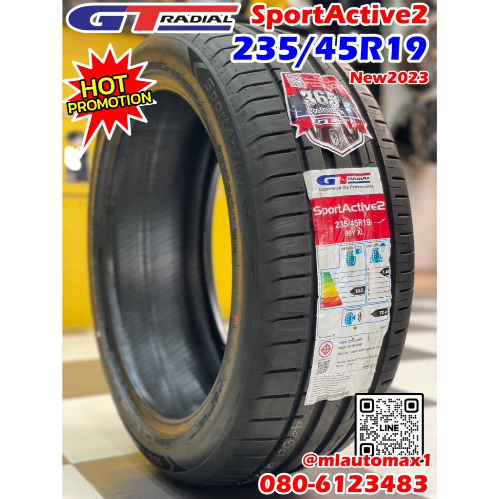 #GT RADIAL SportActive2 235/45R19 ยางใหม่สัปดาห์4523
