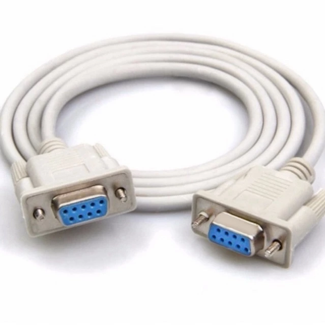 ซีเรียล RS232 DB9 cross FF Serial 9พิน แบบเมีย เมีย 2ด้านเป็นสายแบบครอสไขว้ 2กับ3 สาย RS232 9pin Female to Female cable