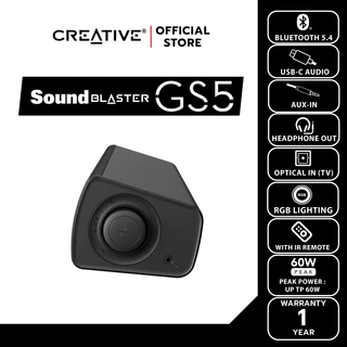 CREATIVE SPEAKER Sound Blaster GS5 ลำโพงเกมมิ่งซาวด์บาร์พร้อมไฟ RGB พลังเสียง SuperWide™ technology