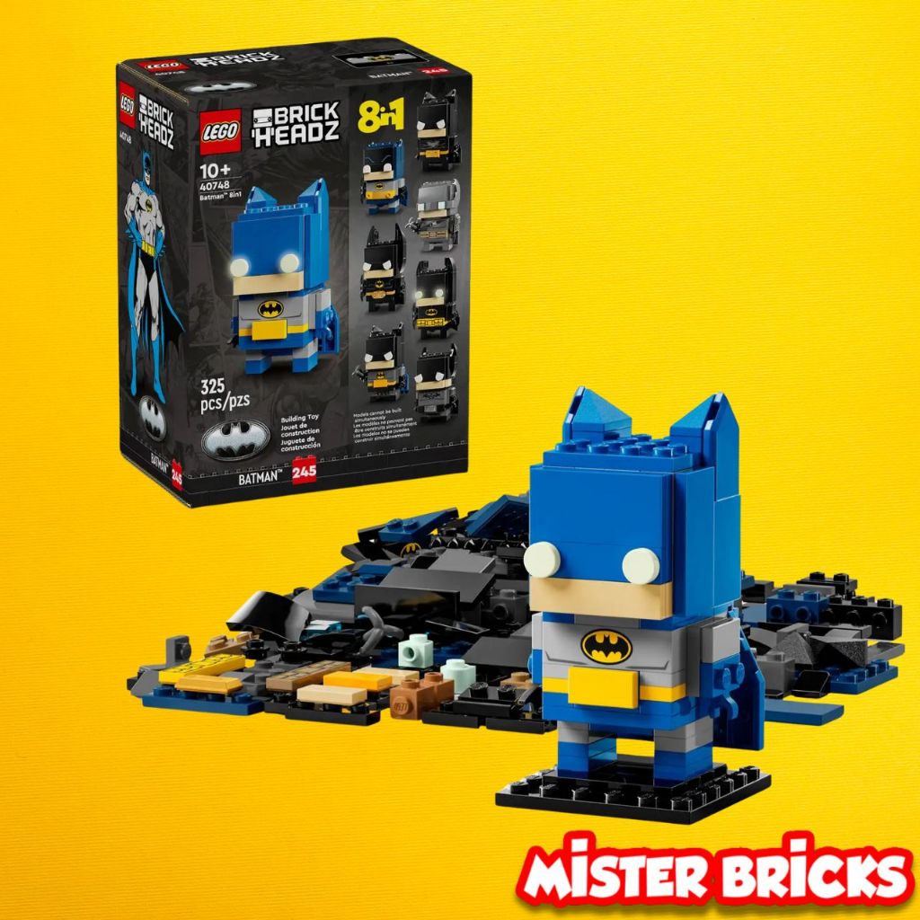 LEGO® BrickHeadz™ Batman™: 8in1 Figure Set (40748) - 8 สไตล์แบทแมนสำหรับสร้างและเล่น