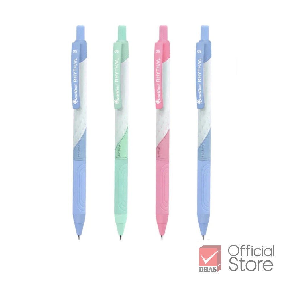 Quantum ปากกา ควอนตั้ม Rhythm 0.5 สีน้ำเงิน คละสี (N) (( ขายปลีก ))