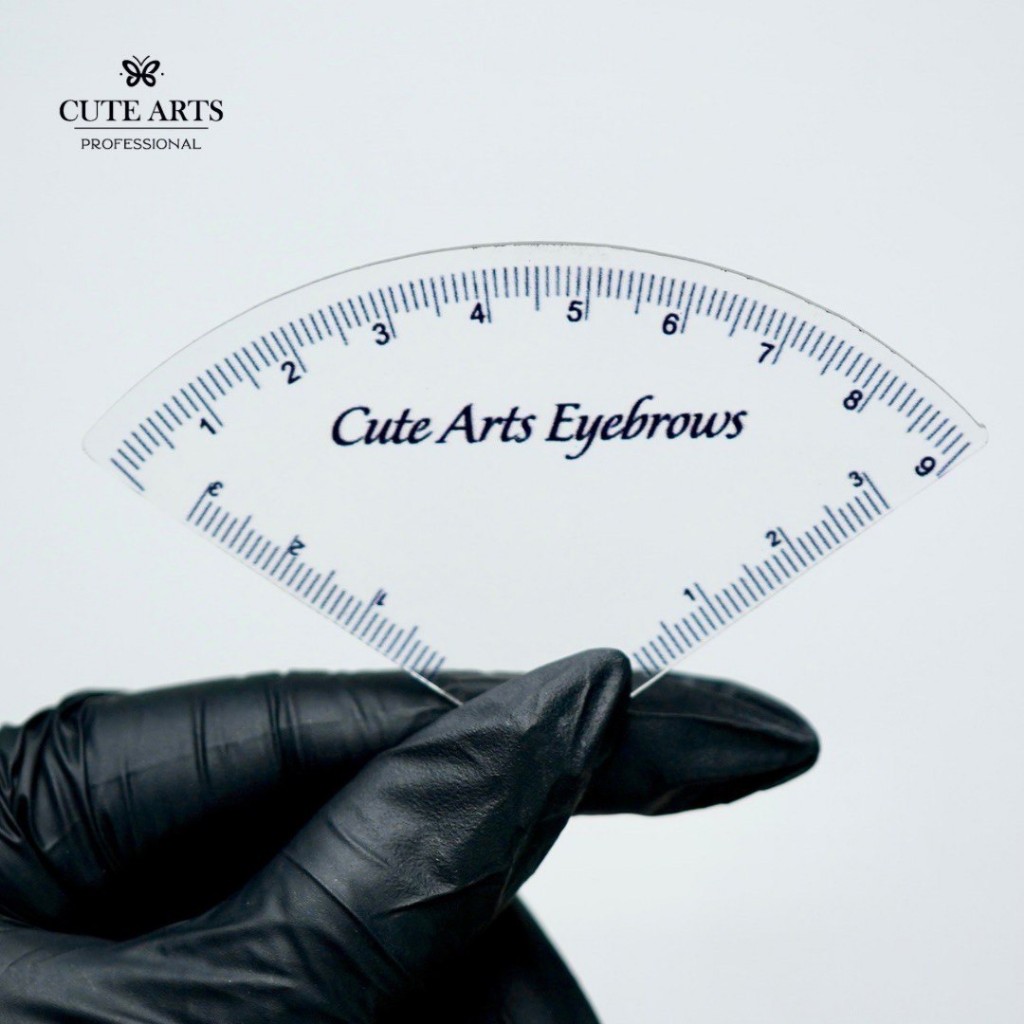ไม้บรรทัดโค้ง สำหรับวัดทรงคิ้ว Cute Arts Brow Curve Ruler พร้อมส่ง