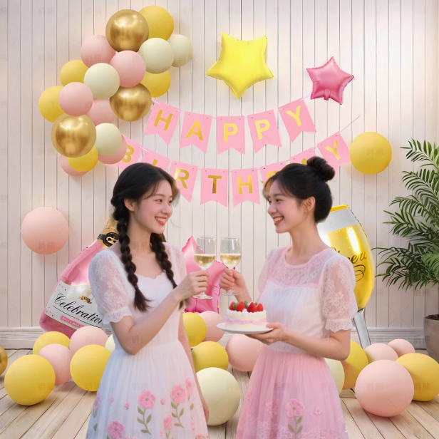 ลูกโป่งวันเกิด เซตเว่อร์วัง ชุดลูกโป่งวันเกิด (ไม่รวมสูบ)