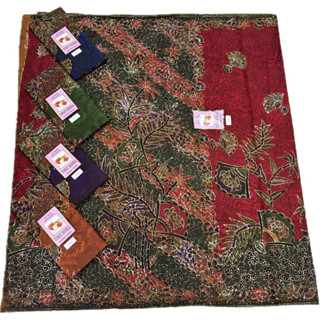 ผ้าโสร่งหญิงอินโดนีเซียยกมัด 5ผืน ตรา มะเขือเทศ งานวาดมือ ผ้…