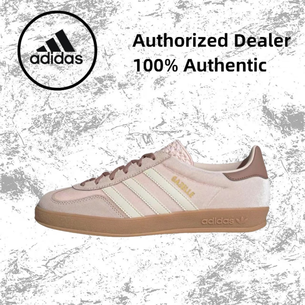（ของแท้ 100 %）😍 adidas originals Samba OG gazelle JR0232 สีชมพู/ขาว