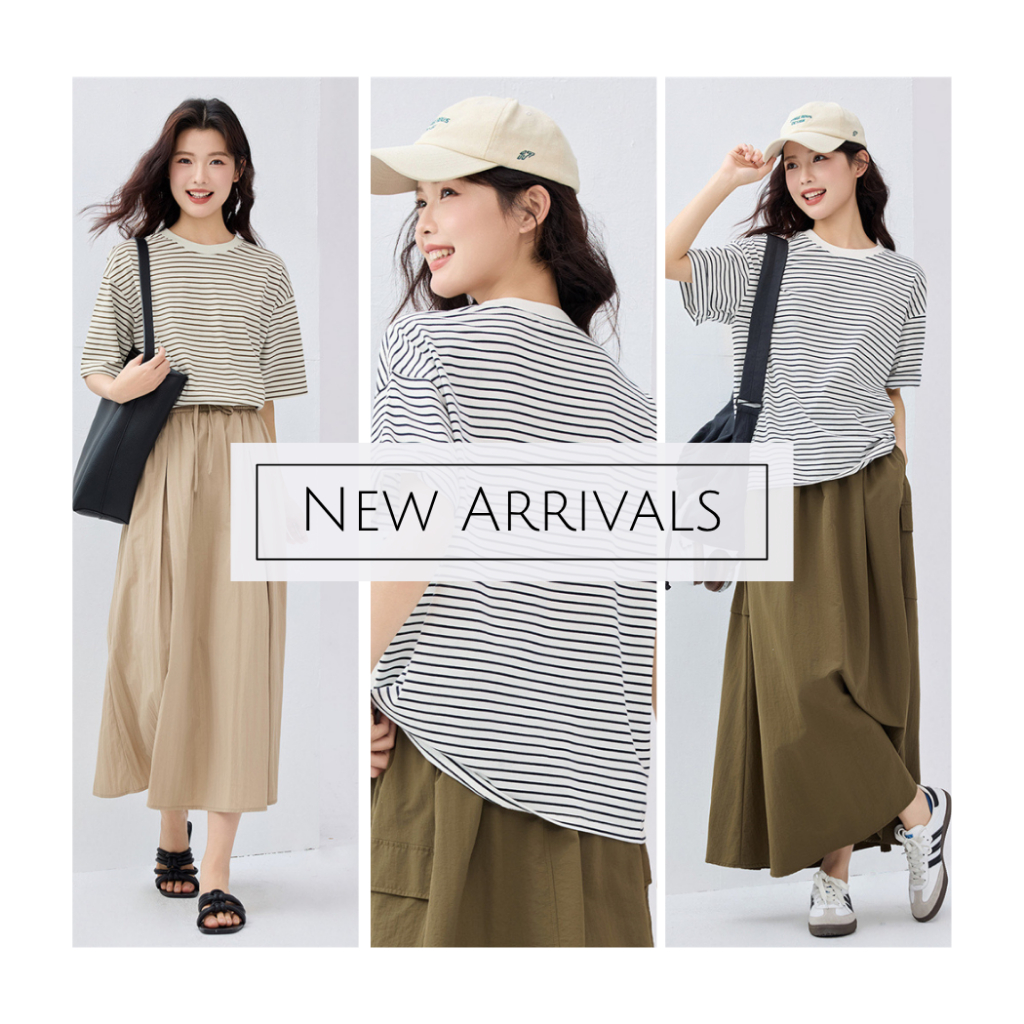 GIORDANO (Online Exclusive) เสื้อยืดผู้หญิง Women's Cotton loose tee 13325316 B1