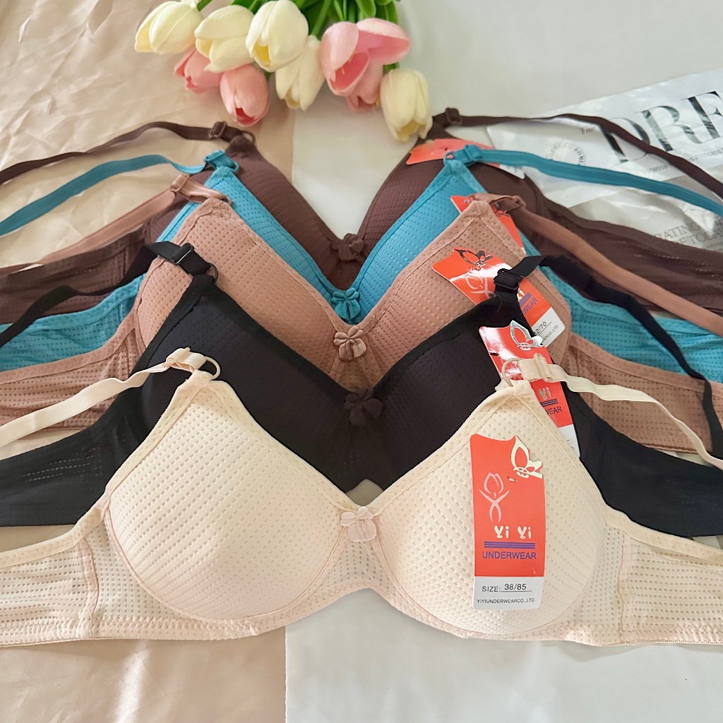 ชุดชั้นในไร้โครง ชุดชั้นในผู้หญิง Aคัพ ผ้านิ่ม ฟองน้ำบาง 2 ตะขอ เสื้อชั้นในแบบสวมสำหรับนักเรียน เหมาะสำหรับสาวๆทุกคน - รูปที่ 3