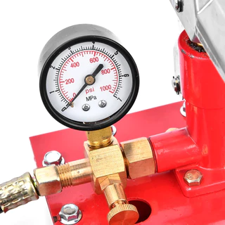 เครื่องตรวจสอบแรงดันท่อ 1000PSI 7MPa คู่มือการทดสอบไฮดรอลิกปั๊มท่อวาล์วเครื่องทดสอบแรงดันน้ำเครื่องมือมือ