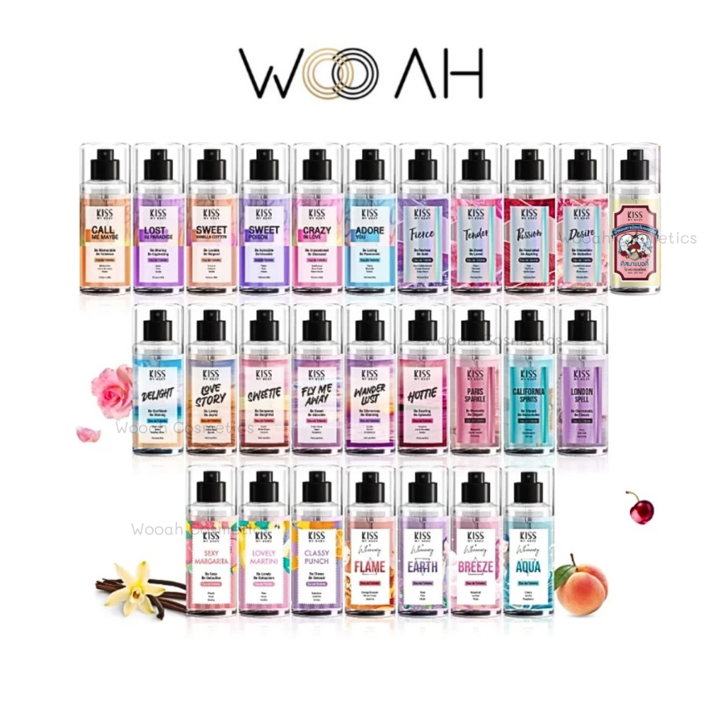 Kiss My Body น้ำหอม Body Mist & Genderless EDT & Summer EDT 88ml. (เลือกกลิ่นได้)