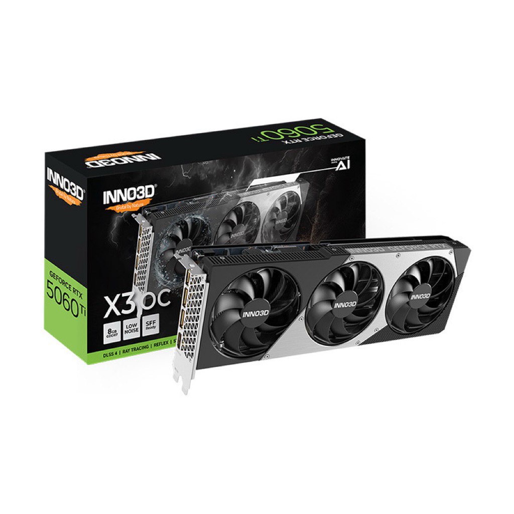 VGA INNO3D RTX5060Ti X3 OC 8GB (การ์ดจอมือสอง)