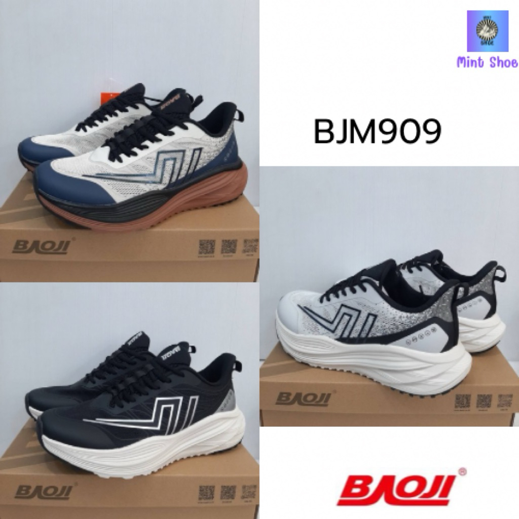 รองเท้าผ้าใบผู้ชาย Baoji แท้ 100% รุ่น BJM909 มีไซส์ 41-45