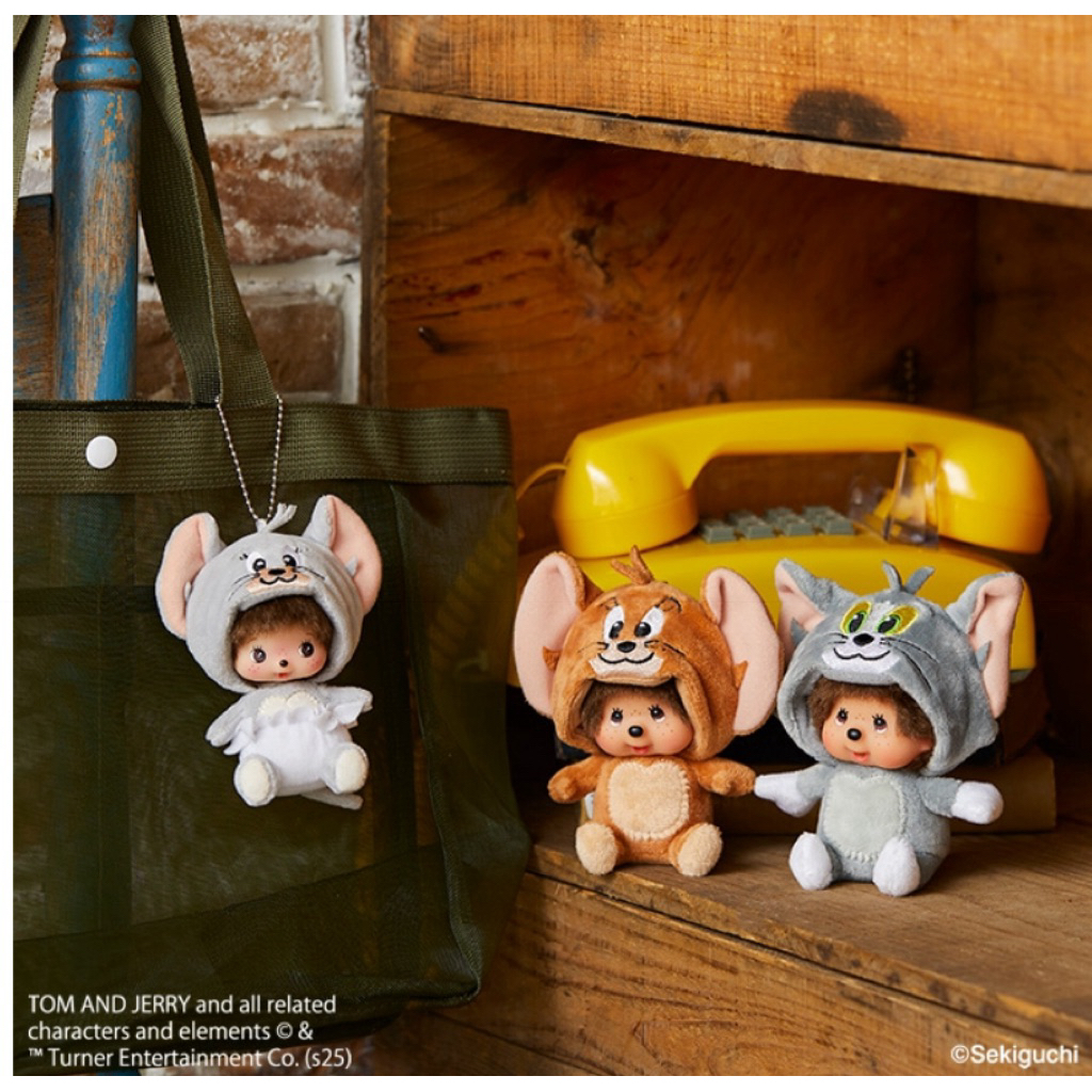 พร้อมส่ง🔥ถูกที่สุดดดด✅💯พวงกุญแจ monchhichi x tom & jerry