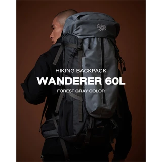 (รับประกัน 3 ปี) WANDERER 60L กระเป๋าเป้เดินป่า เป้แบ็คแพ็ค สำหรับนักผจญภัยตัวจริง มีดามเหล็ก ถึก ทน เท่ เซฟหลังดีที่สุด