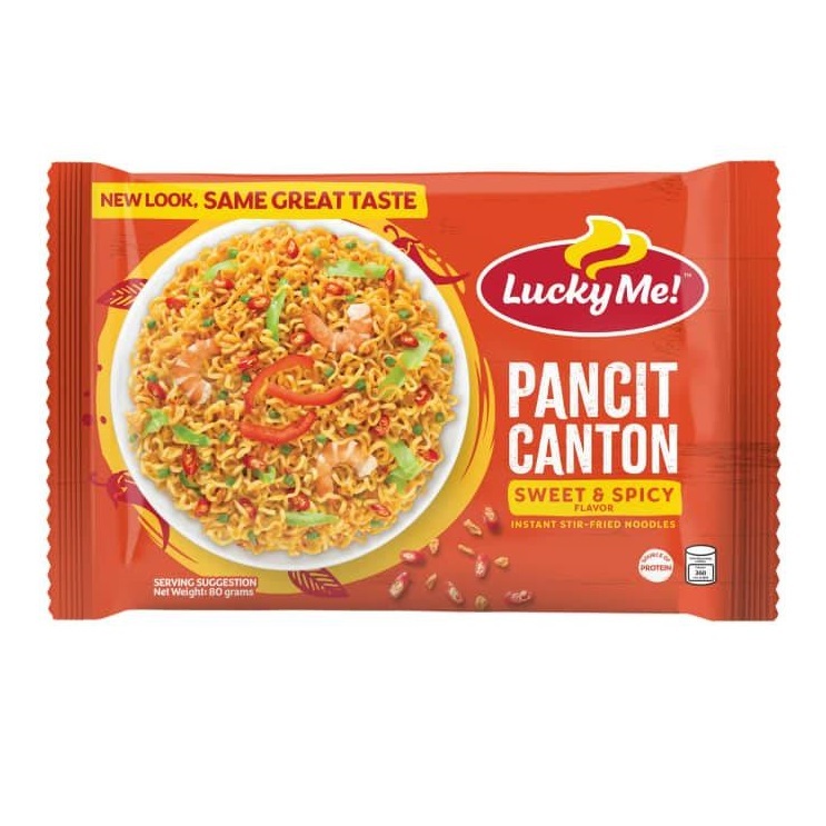 Lucky Me Instant Noodles Pancit Canton Sweet & Spicy 80g