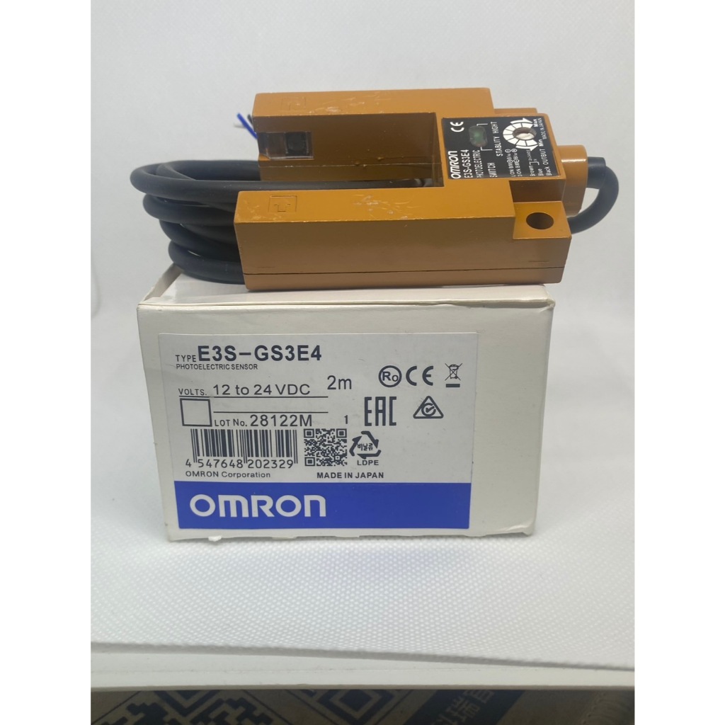 E3S-GS3E4/E3S-GS1E4 OMRON Photoelectric Sensor โฟโตอิเล็กทริคเซนเซอร์ 2M, NPN, 12 to 24VDC