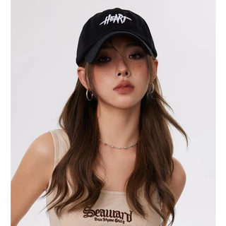 🧢 หมวกแก๊ปเกาหลี ยูนิเซ็กซ์ หมวกกีฬา ปัก HEART เก๋ๆ