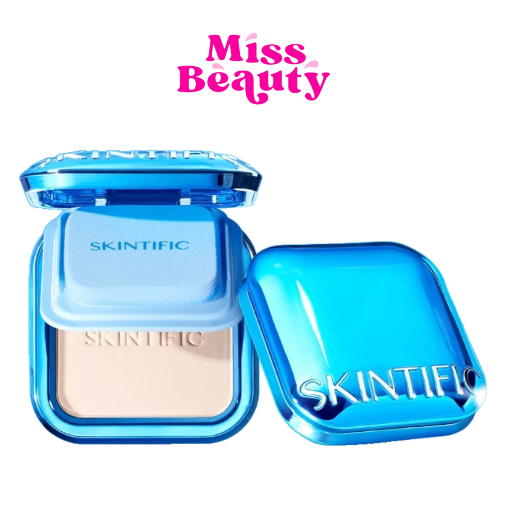 (ตลับ) Skintific Ultra Cover Powder Foundation สคินทิฟฟิค อัลตร้า คัฟเวอร์ พาวเดอร์ ฟาวน์เดชั่น 9 กรัม