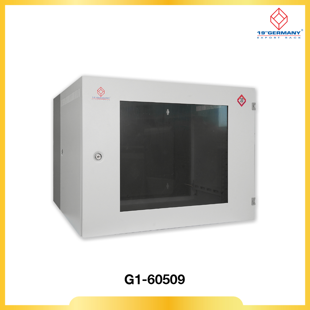 Rack 9U 19" GERMAN WALL RACK G1-60509 9U 60x50x45.5cm ออกใบกำกับภาษีได้