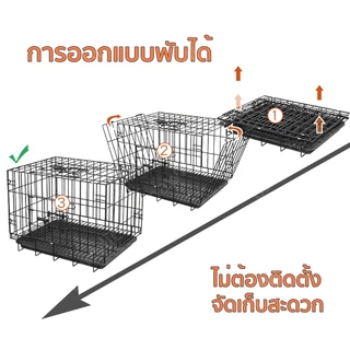 ลดราคาปิดสต็อก กรงสุนัข กรงหมา บ้านหมา เหมาะสำหรับสุนัข แมว และกระต่าย คอกหมา กรงหมาใหญ่ กรงสัตว์เลี้ยงอเนกประสงค์