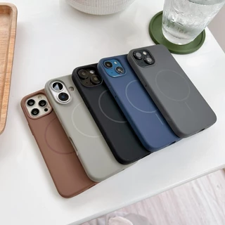 ใหม่ เคสชาร์จไร้สาย กำมะหยี่ สำหรับ iphone14 13 15 12 11 8plus 12pro 13pro 14PROMAX 14plus 16PLUS 13promax