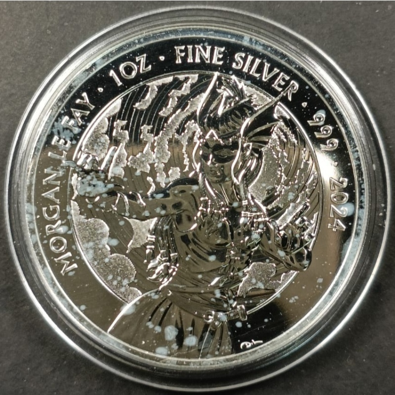 2024 2 Pounds Morgan Le Fay With White Spot From Mint Coin 1 oz Silver 999Ag With Case