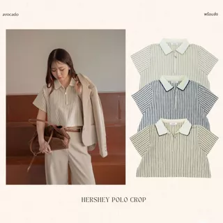 avo เสื้อโปโล hershey polo crop