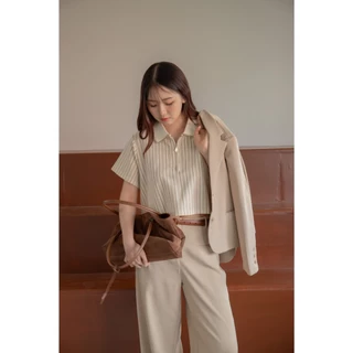 avo เสื้อโปโล hershey polo crop