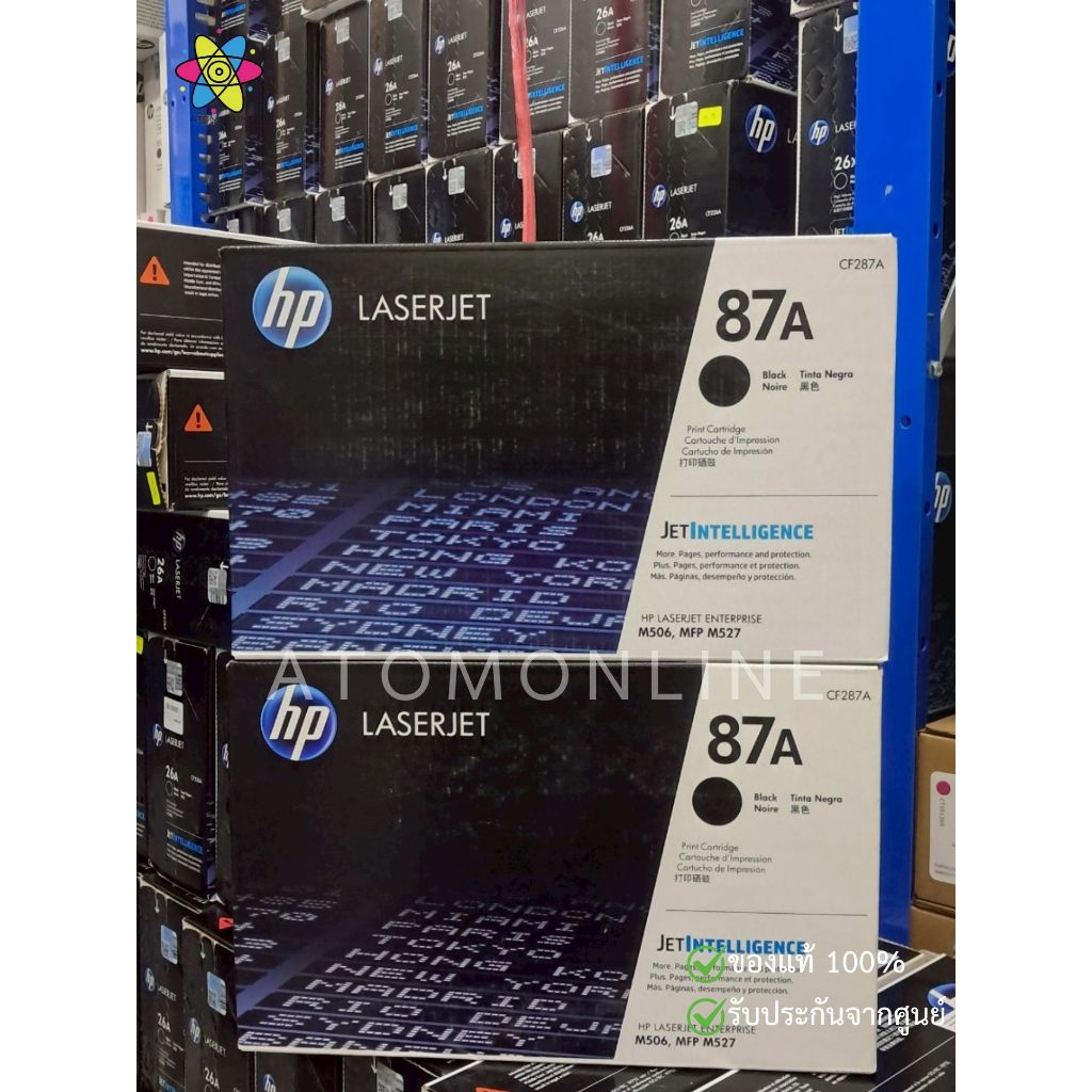 HP 87A CF287A Black ตลับหมึกโทนเนอร์ สีดำ ของแท้