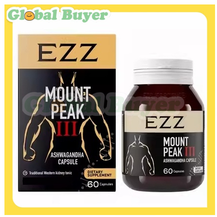 EZZ Mount Peak III Ashwagandha 60 Capsules EXP:03/2026